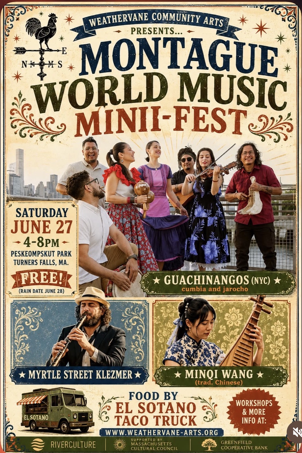 Montague World Music Mini-Fest poster